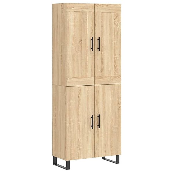 vidaXL Highboard Highboard Sonoma-Eiche 69,5x34x180 cm günstig online kaufen