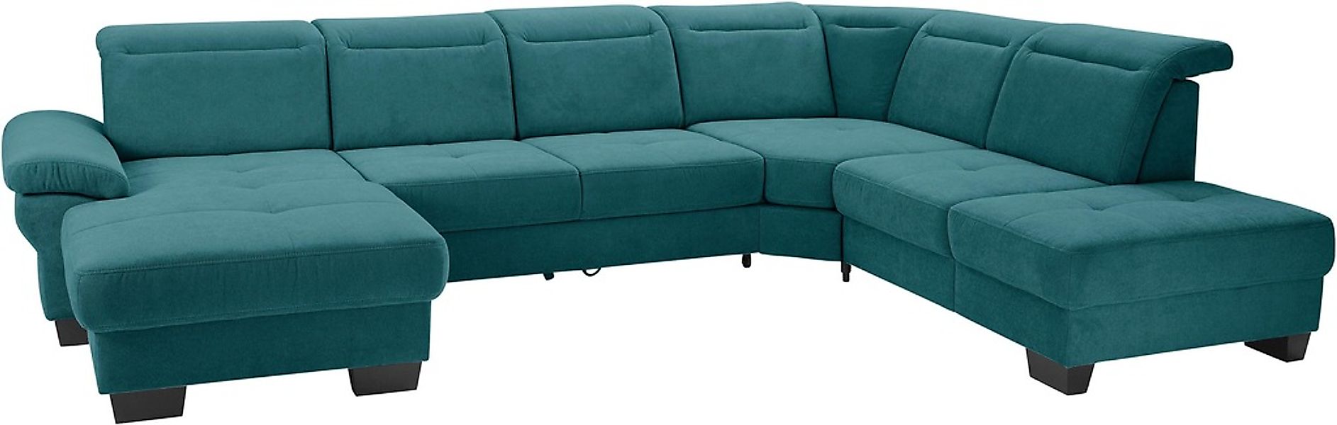 Home affaire Wohnlandschaft "Cornwall U-Form" inkl. Sitztiefenverstellung, günstig online kaufen