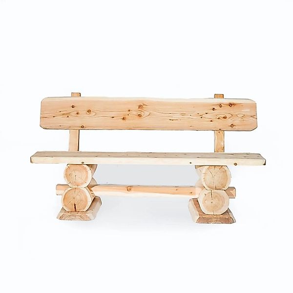 Mega-Holz Gartenbank "Rustikal" 120x50x80 cm, Sitzbank günstig online kaufen