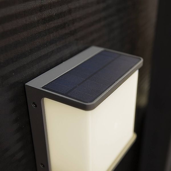LED-Solarwandleuchte Doblo mit Sensor, Breite 15cm günstig online kaufen