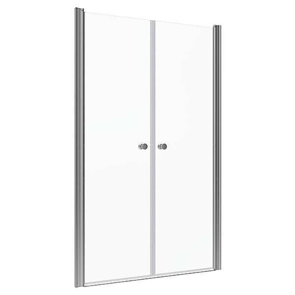 Aquabatos 140 x 195 cm Duschkabine Nischentür Duschtür Glas Schwingtür 6 mm günstig online kaufen