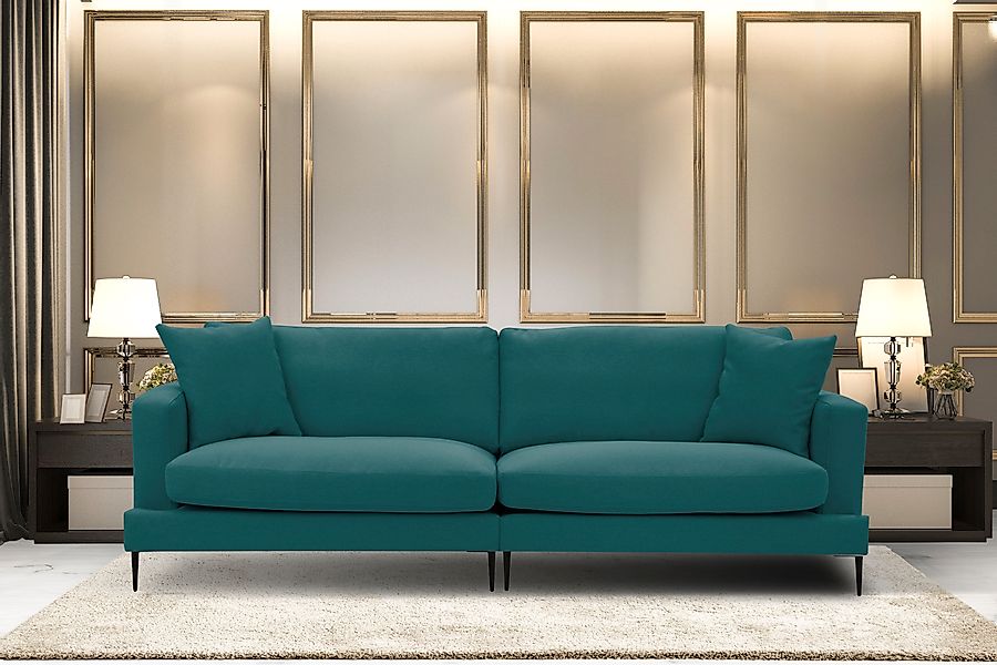 Home affaire Big-Sofa »Cozy elegantes Designsofa, Maße B/T/H: 252/97/80 cm« günstig online kaufen