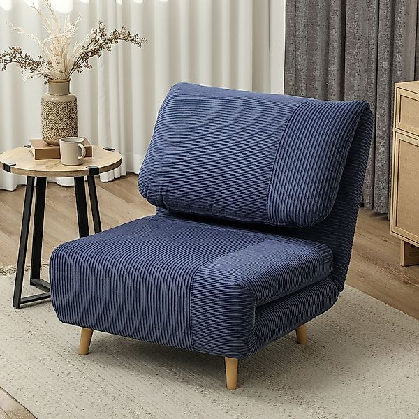 HOMCOM 2-in-1 Schlafsofa Schlafsessel Verstellbar Klappmatratze Gästebett i günstig online kaufen
