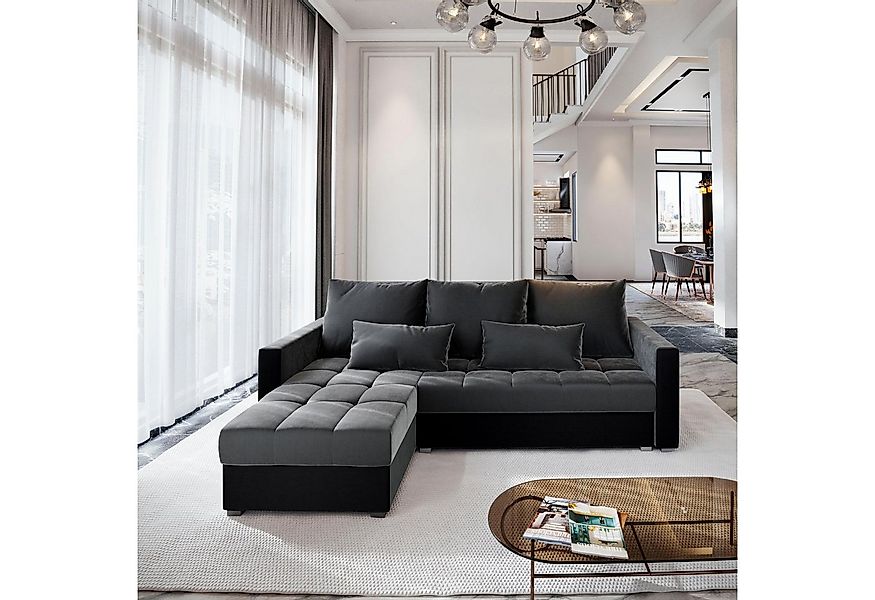 Masseno Ecksofa KOS PIK mit Schlaffunktion L-Form, Sofa mit Bettkasten günstig online kaufen