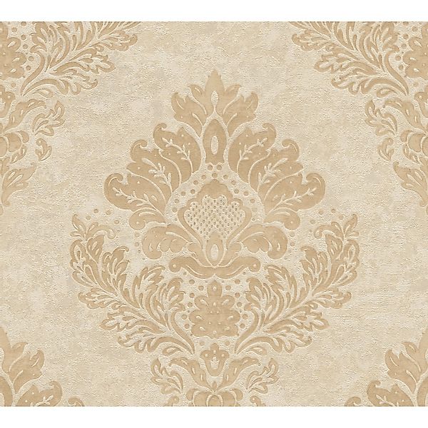 Livingwalls Tapete Barockmuster Grau und Rosa 53 cm x 10,05 m AS-379014 günstig online kaufen