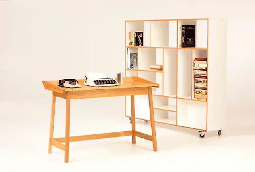 Woodman Schreibtisch »Walter« skandinavisches Design, Holzfurnier aus Eiche günstig online kaufen