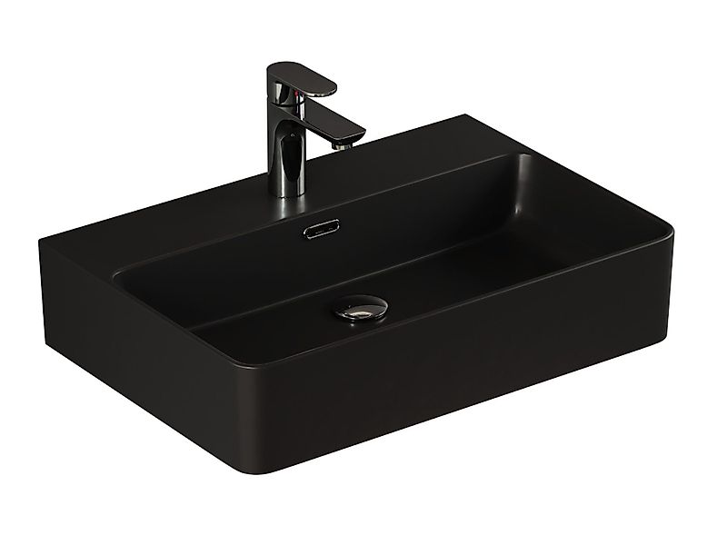Aqua Bagno Waschbecken Waschbecken schwarz matt günstig online kaufen