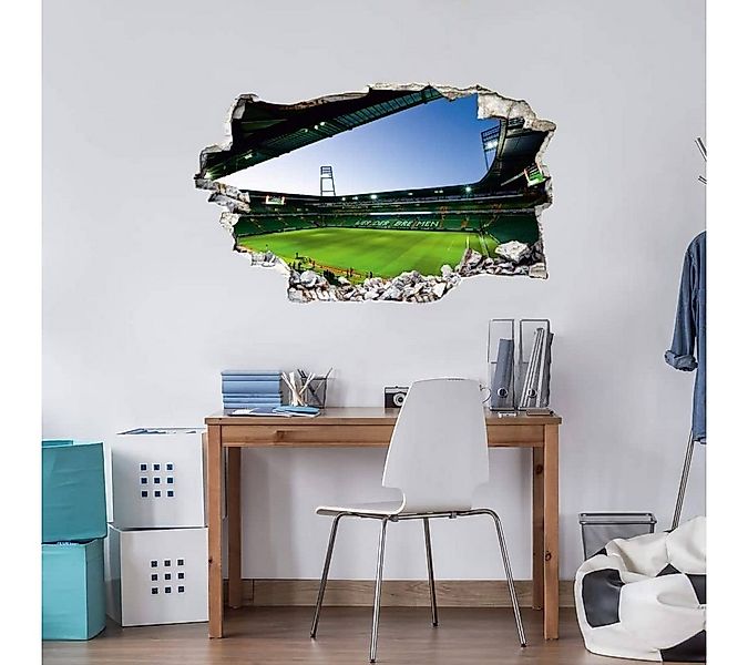 K&L Wall Art Wandtattoo 3D Wandtattoo Fußball Aufkleber Werder Bremen SVW W günstig online kaufen