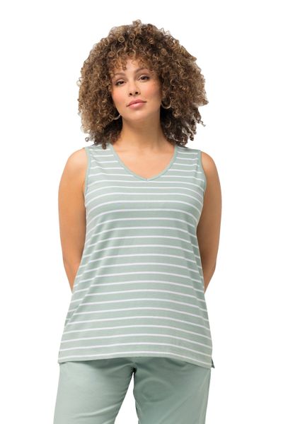 Ulla Popken Longtop Top 2er-Pack Ringel/uni günstig online kaufen