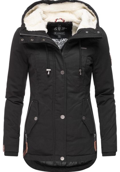 Marikoo Winterjacke "Bikoo" mit Kapuze sportliche Damen Outdoor Baumwolljac günstig online kaufen