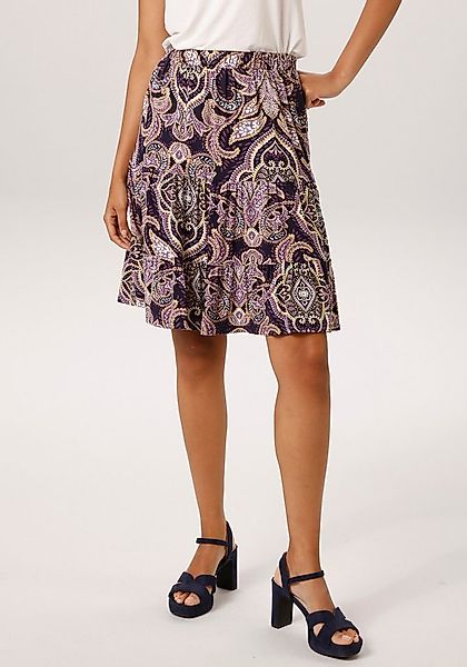Aniston CASUAL Minirock mit fantasievollem Paisley-Muster bedruckt - NEUE K günstig online kaufen