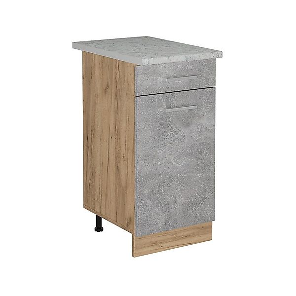 Vicco Unterschrank R-Line, Beton/Goldkraft Eiche, 40 günstig online kaufen