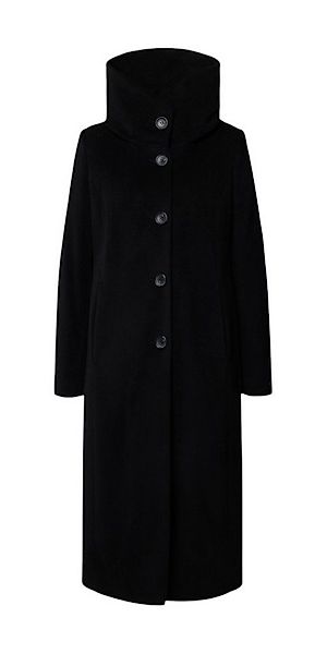 Milo Wintermantel Stacy (Wollmischung, warm, mit Kapuze) schwarz Damen günstig online kaufen