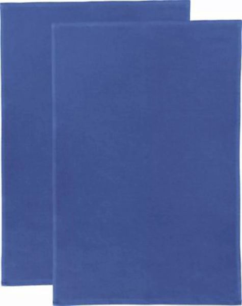 Erwin Müller Multifunktionstuch 2er-Pack Baumwolle blau Gr. 50 x 70 günstig online kaufen