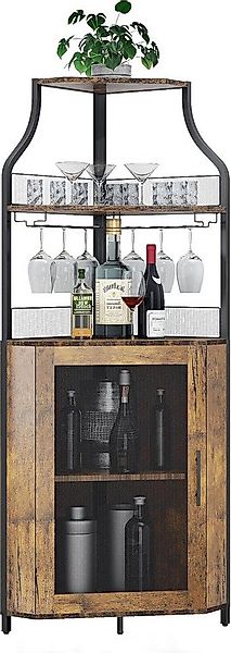 GarveeMore Weinschrank 5-stöckiges mit Glasständer und verstellbaren Regale günstig online kaufen