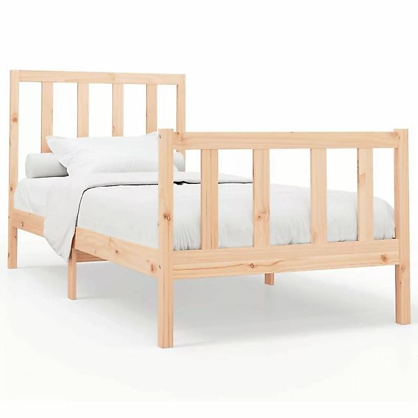 vidaXL Bett Massivholzbett ohne Matratze 90x200 günstig online kaufen