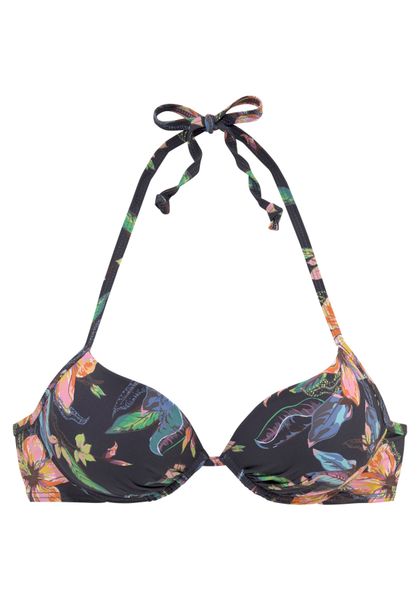 LASCANA Push-Up-Bikini-Top Malia, mit tropischem Print günstig online kaufen