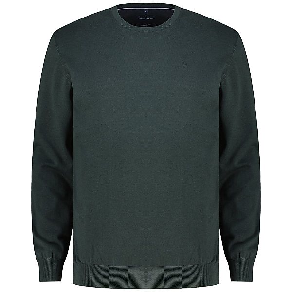 CASA MODA Rundhalspullover aus Baumwolle Farbe dunkelgrün Größe: 3XL günstig online kaufen