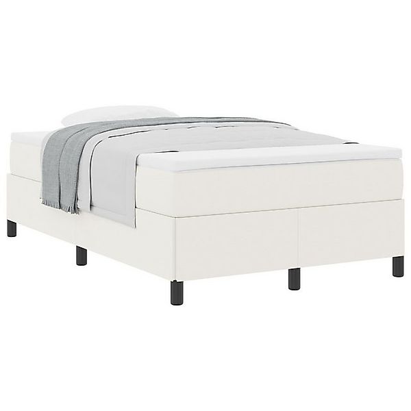 vidaXL Bett Bettgestell Creme 120x190 cm aus Cord-Stoff (1-tlg) günstig online kaufen