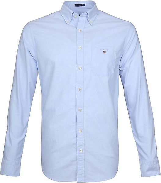 Gant Casual Hemd Oxford Hellblau - Größe M günstig online kaufen