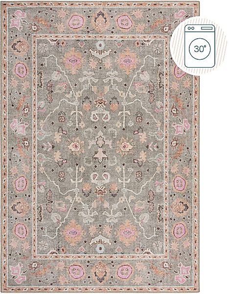FLAIR RUGS Teppich "Una" rechteckig 4 mm Höhe Waschbarer Traditioneller Tep günstig online kaufen