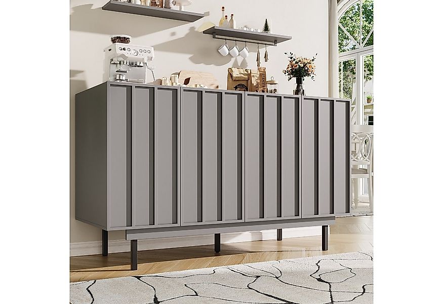 i@home Sideboard Esszimmerschrank 140×38,5×82,5 cm, Sideboard mit 4 Türen, günstig online kaufen