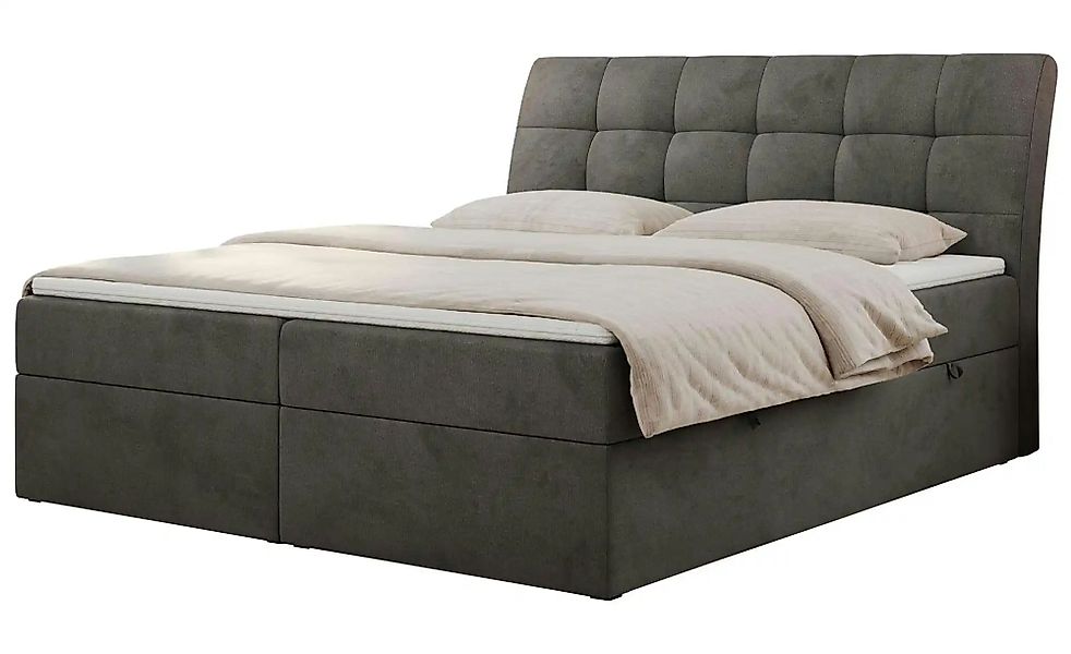 Boxbett mit Bettkasten Diegos ¦ grau ¦ Maße (cm): B: 140 H: 118 Betten > Ko günstig online kaufen
