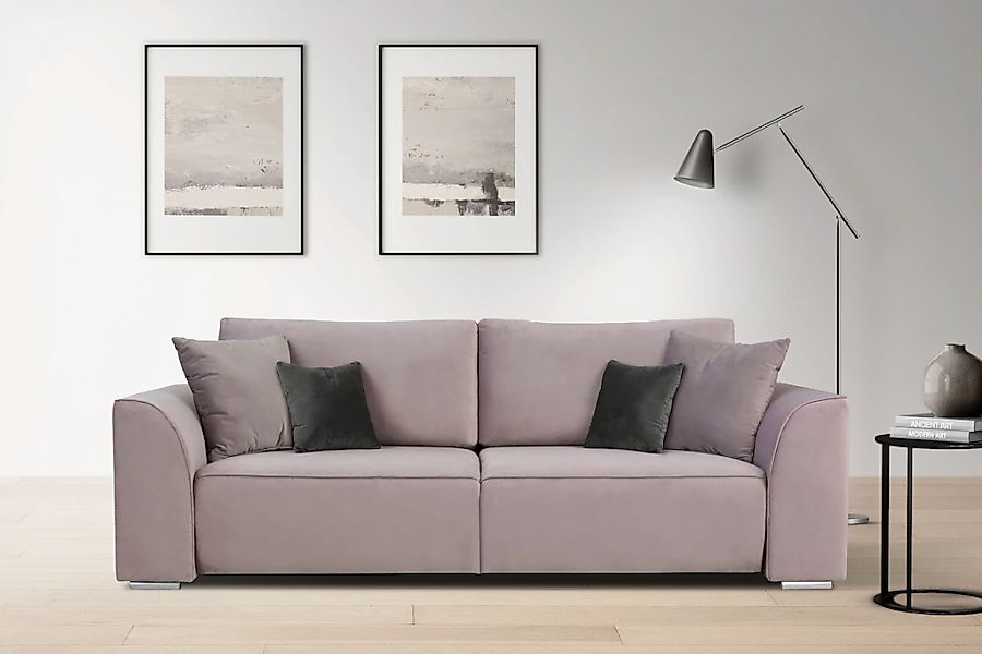 INOSIGN 3-Sitzer "BEATRICE, B: 250 cm - wahlweise mit Bettfunktion" u. Bett günstig online kaufen