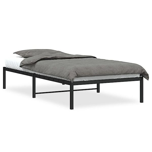 furnicato Bettgestell Metall Schwarz 100x200 cm günstig online kaufen