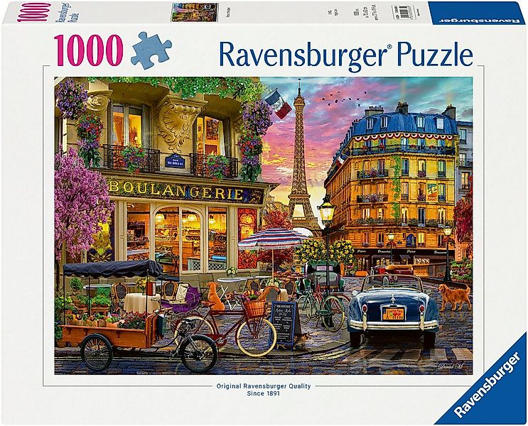 Ravensburger Puzzle Paris im Morgenrot, 1000 Puzzleteile, Made in Germany günstig online kaufen