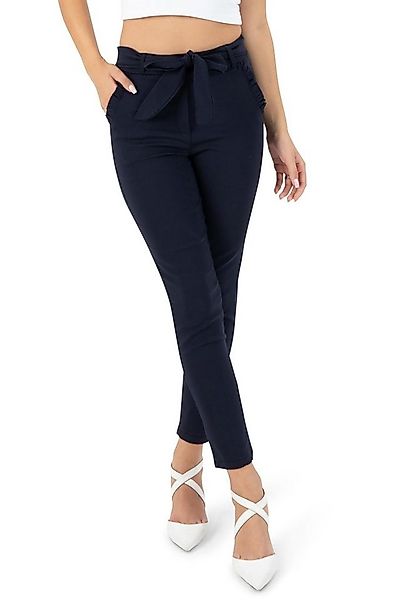 Kendindza Collection Stretch-Hose Stretch Damen Hose elegant Schleife High günstig online kaufen