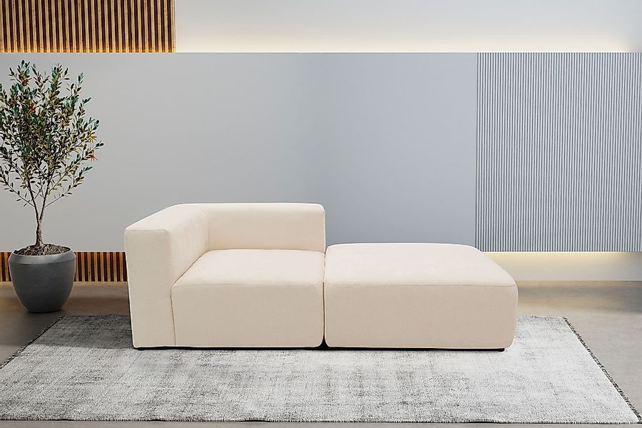 Home affaire Sofa-Eckelement "Utvik bestehend aus Eckelement und Hocker" al günstig online kaufen