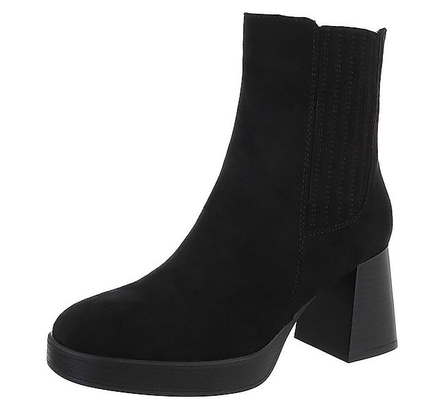 Ital-Design Stylischer Ankle Boot mit Blockabsatz für Damen High-Heel-Stief günstig online kaufen