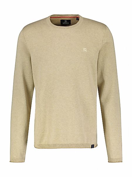 LERROS Strickpullover "LERROS Rundhalspullover, Flachstrick" günstig online kaufen