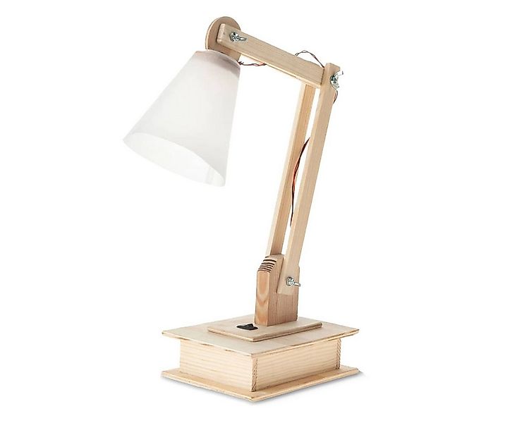 matches21 HOME & HOBBY Holzbausatz „Tischlampe“ Elektronik Bastelset Holzba günstig online kaufen