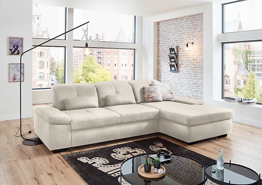 Die PlanBar Ecksofa "MP-IN16012 L-Form, mit Federkern-Polsterung", inkl. Si günstig online kaufen