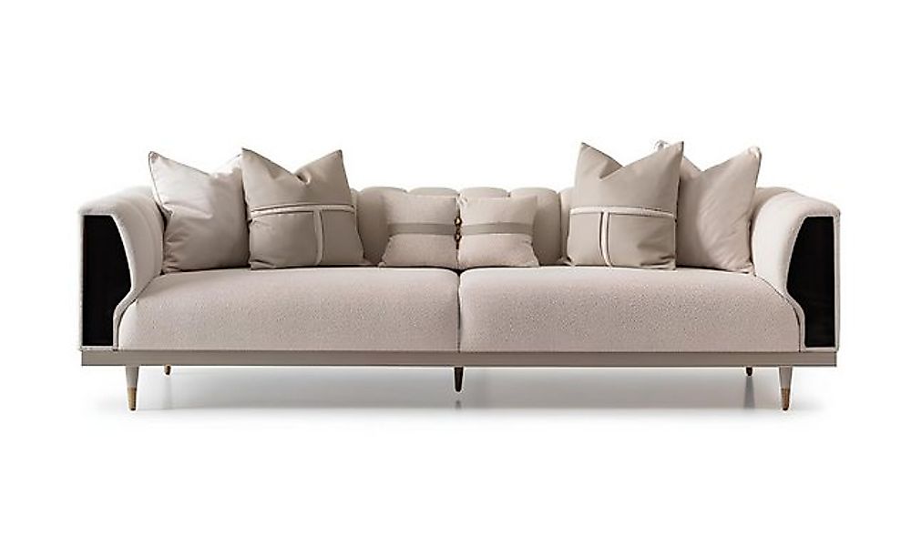 Xlmoebel 3-Sitzer Modernes Luxus-Sofa in Beige für drei Personen aus Stoff günstig online kaufen