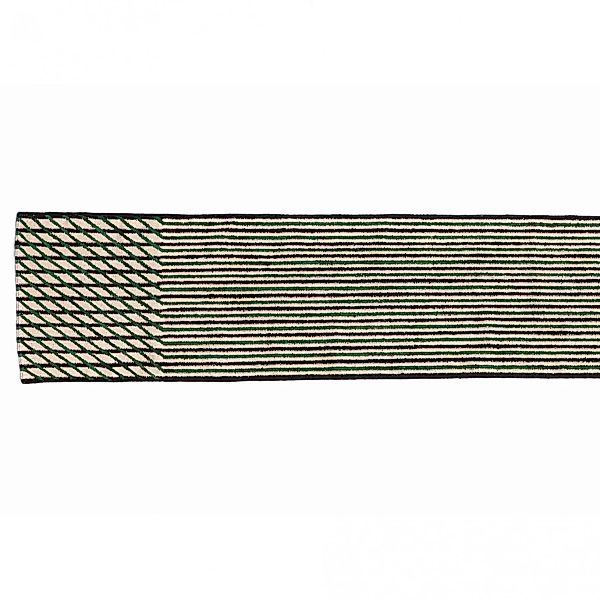 Nanimarquina - Blur Teppichläufer 75x400cm - grün/schwarz/beige/afghanische günstig online kaufen
