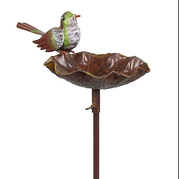 Moritz Gartenstecker Vogeltränke mit grünem Vogel günstig online kaufen
