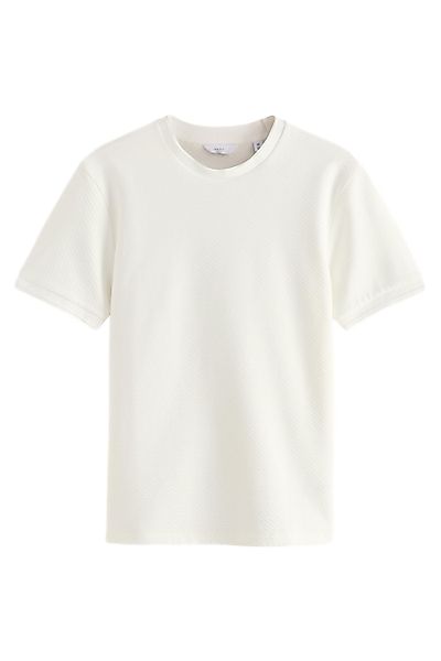Next T-Shirt Strukturiertes Slim Fit T-Shirt günstig online kaufen