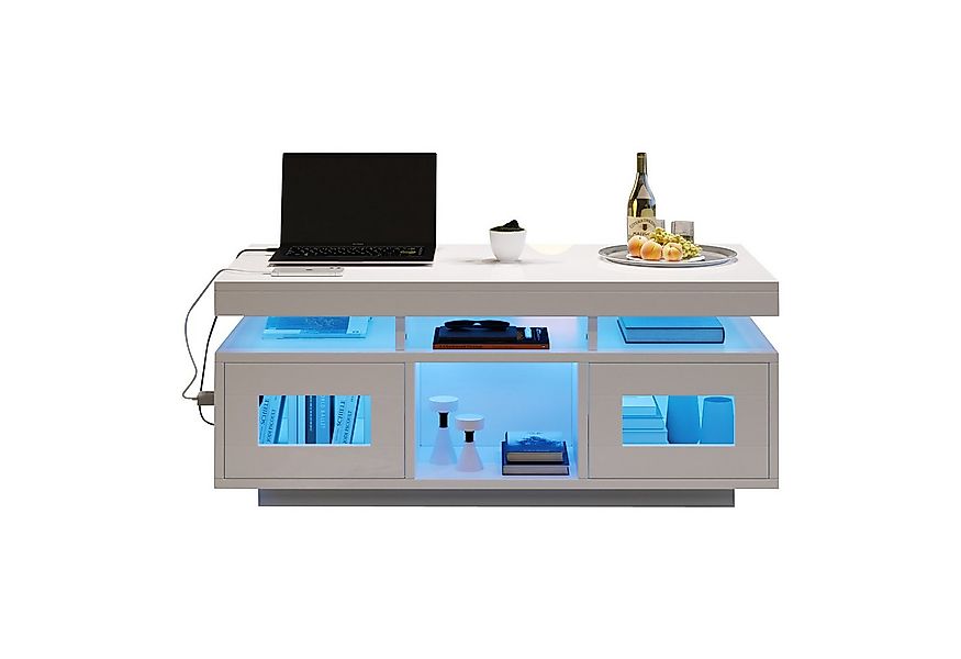 OKWISH Couchtisch Hochglanz-Sofatisch (Satztisch, Wohnzimmertisch, Beistell günstig online kaufen