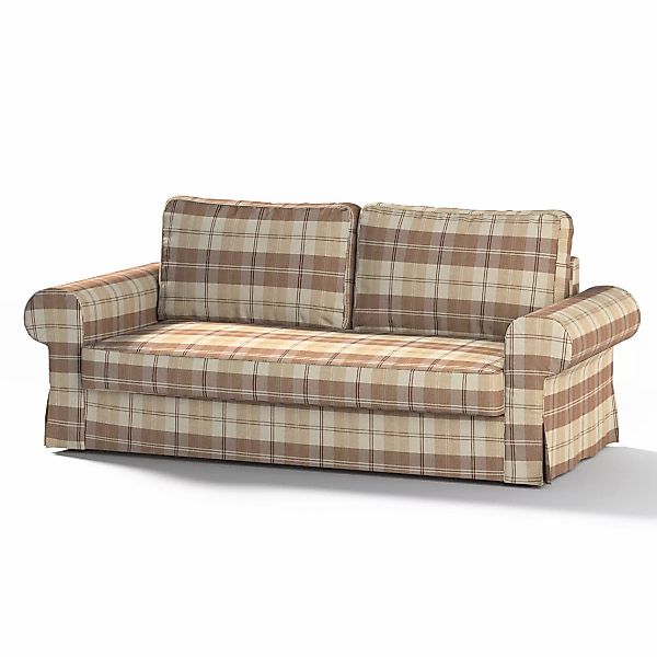 Bezug für Backabro 3-Sitzer Sofa ausklappbar, braun-beige, Bezug für Backab günstig online kaufen