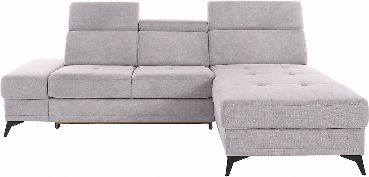 Home affaire Ecksofa "Cardiz L-Form" inkl.Kopfteilverstellung und Federkern günstig online kaufen
