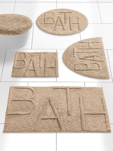 heine Badematte Badteppich ., Höhe 12 mm, Baumwolle, Rund günstig online kaufen