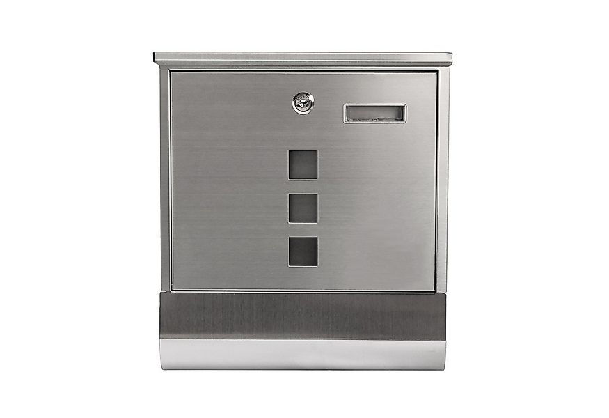 HTI-Living Briefkasten Briefkasten Amin Edelstahl mit Zeitungsrolle (Stück, günstig online kaufen