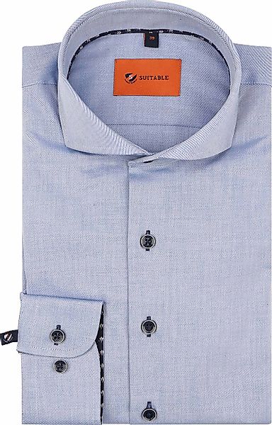 Suitable Twill Hemd Hellblau - Größe 40 günstig online kaufen