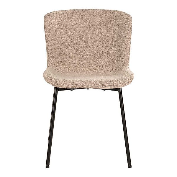 Polsterstuhl Esszimmer Stühle im Skandi Design mit Gestell aus Metall (2er günstig online kaufen