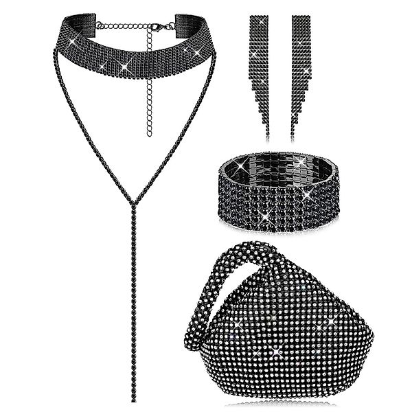 Coonoor Schmuckset 4-teiliges Damen Kristall Schmuckset, günstig online kaufen