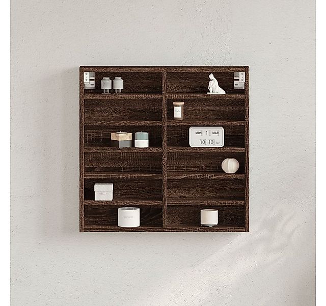 vidaXL Regal Vitrinenschrank Braun Eichen-Optik 60x8,5x58 günstig online kaufen