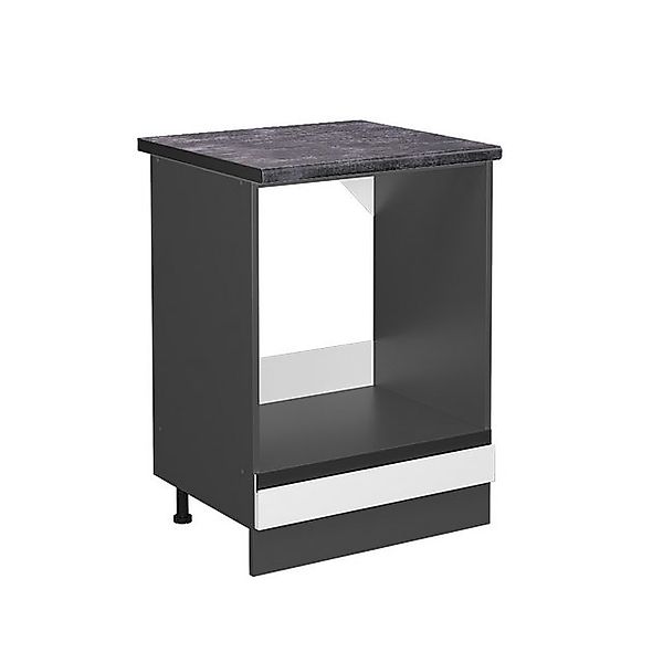 Vicco Herdumbauschrank R-Line Herdschrank Weiß/Anthrazit 60 cm AP Anthrazit günstig online kaufen